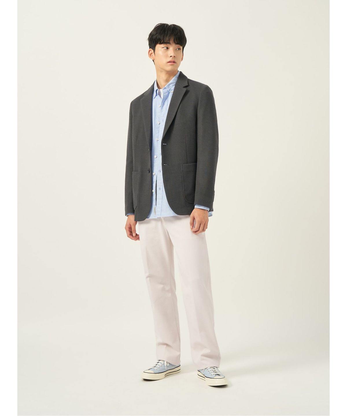 빈폴 멘(BEANPOLE MEN) 트윌 컴포트핏 슬랙스  아이보리