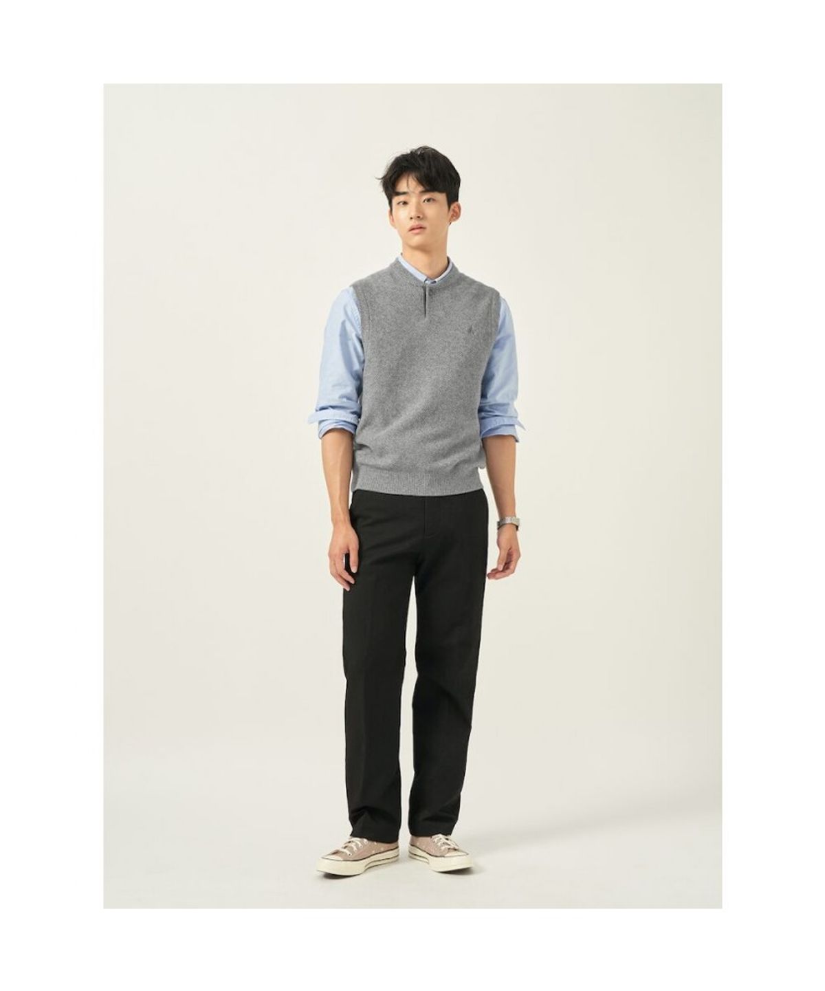 빈폴 멘(BEANPOLE MEN) 트윌 컴포트핏 슬랙스  블랙