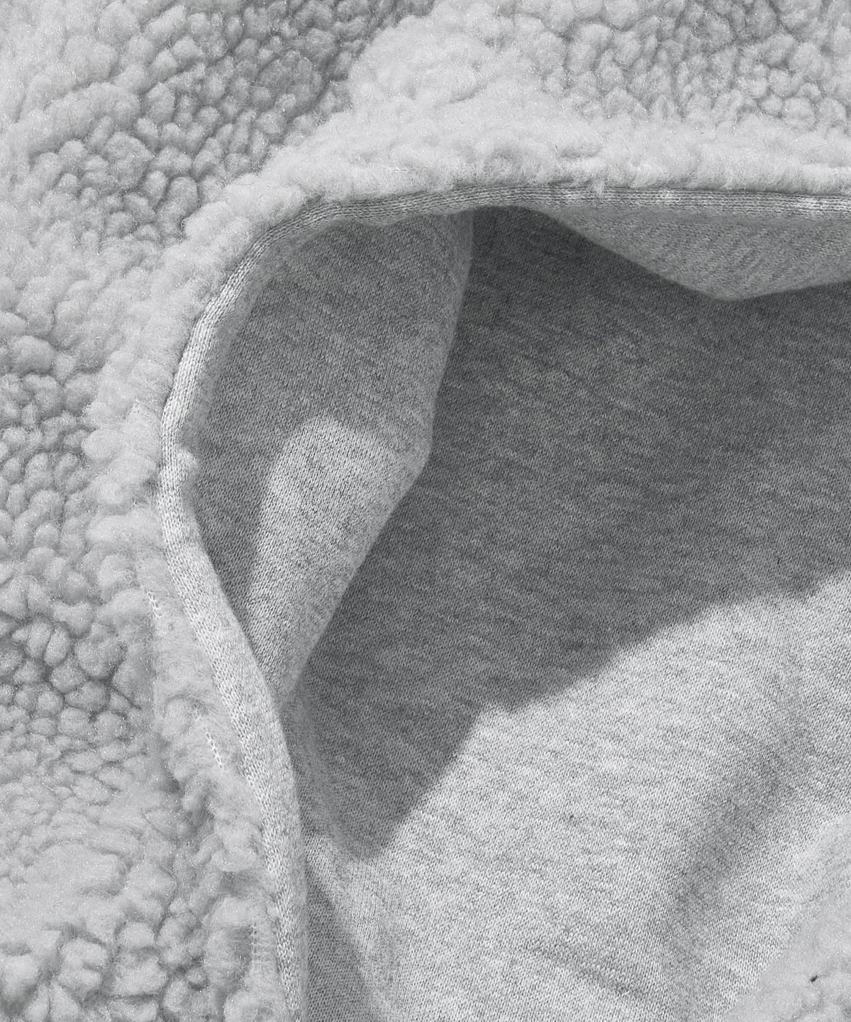 에이지오디(AGOD) 리버시블 헤비 플리스 보아 후드 집업 [헤더그레이]