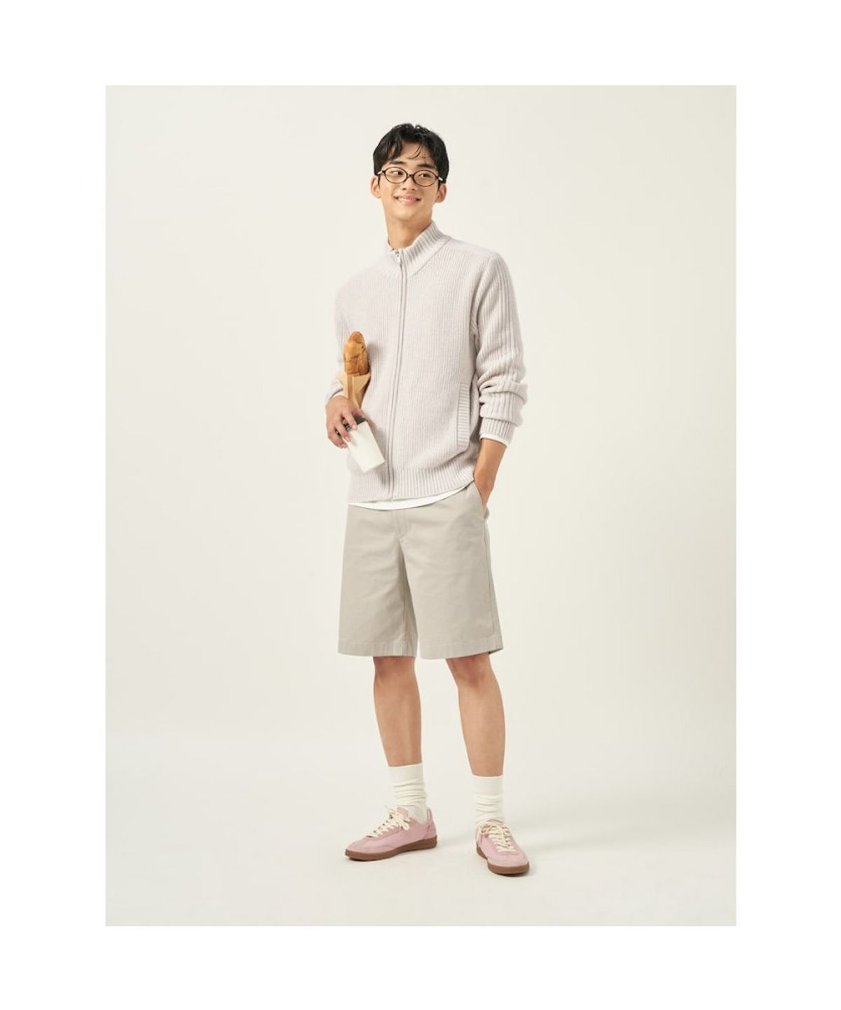 빈폴 멘(BEANPOLE MEN) [Reedition] 치노 하프 팬츠  베이지