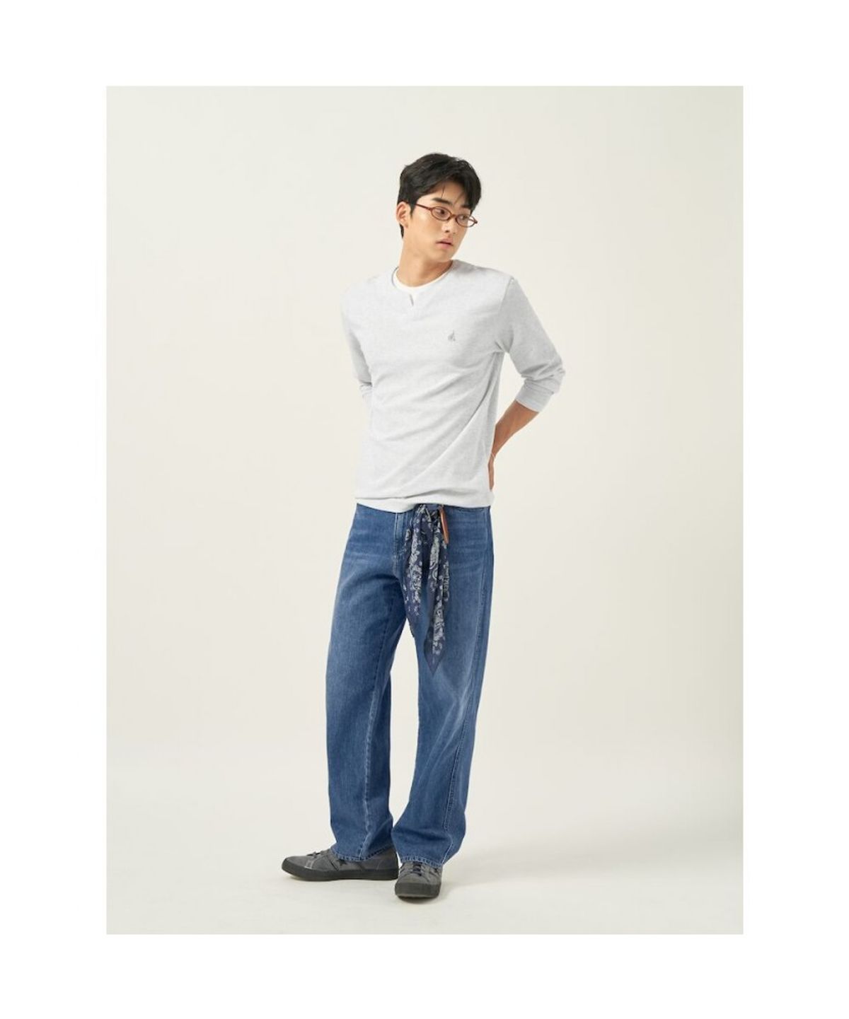 빈폴 멘(BEANPOLE MEN) [Reedition] 워싱 데님 팬츠  블루