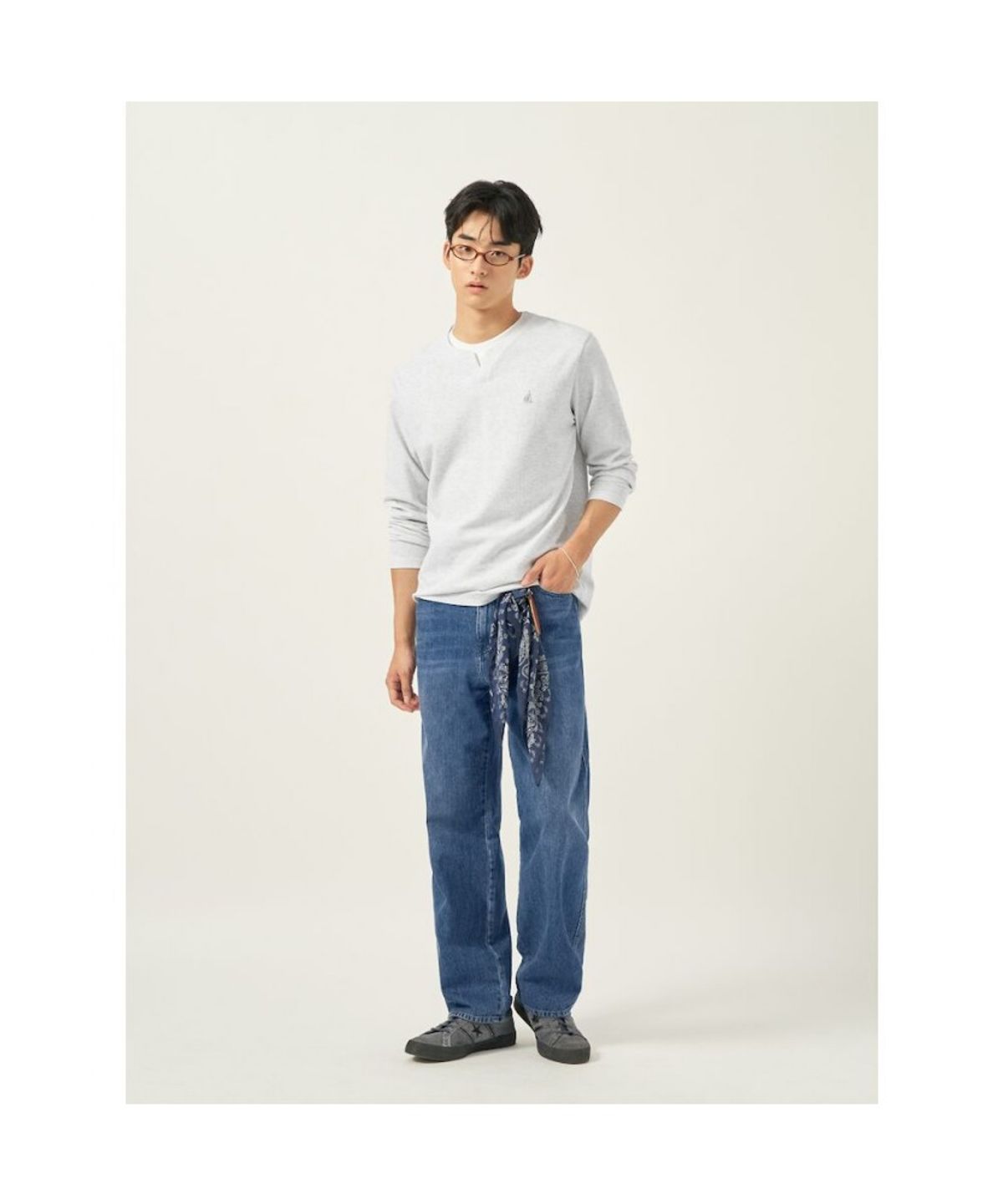 빈폴 멘(BEANPOLE MEN) [Reedition] 워싱 데님 팬츠  블루