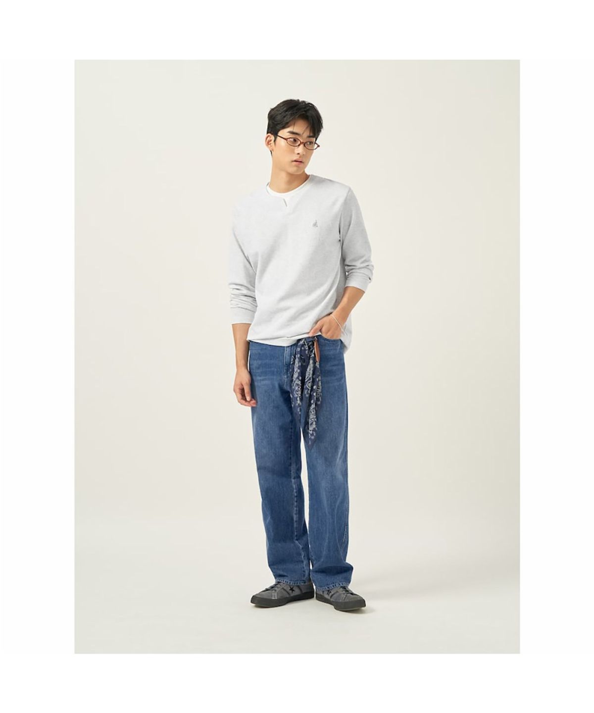 빈폴 멘(BEANPOLE MEN) [Reedition] 워싱 데님 팬츠  블루