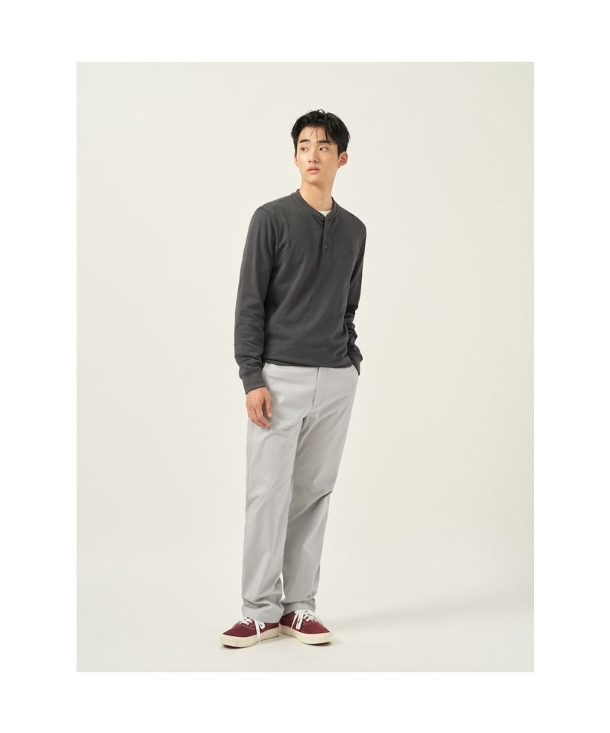 빈폴 멘(BEANPOLE MEN) 치노 컴포트핏 팬츠  그레이