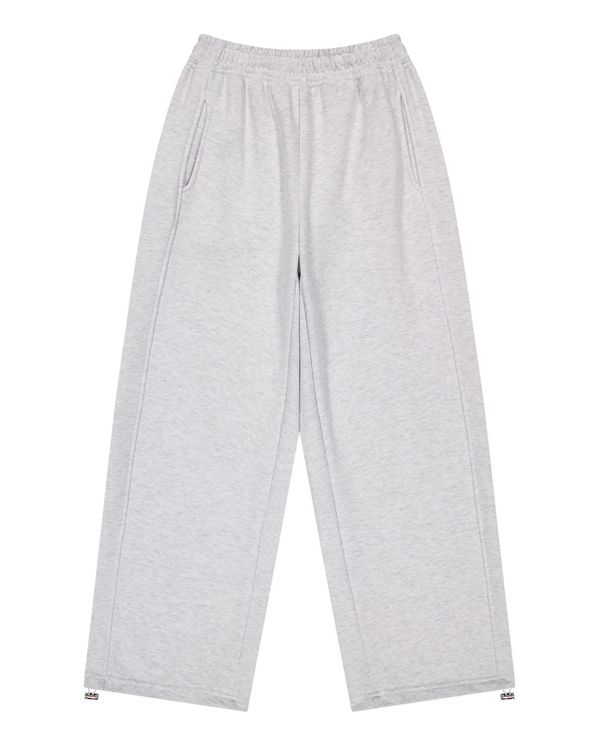포르테나(PORTERNA) ESSENTIAL 2WAY SWEAT PANTS-WHITE MELANGE