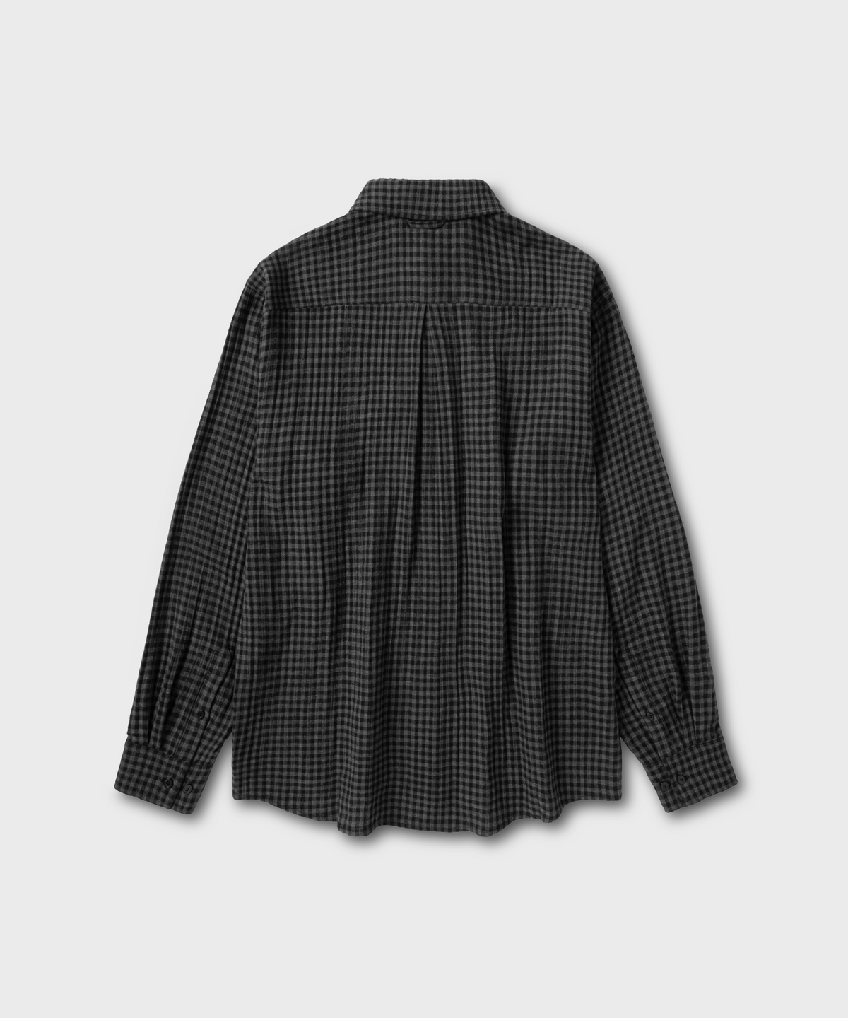 넌블랭크(NONBLANK) 깅엄 체크 셔츠_GREY