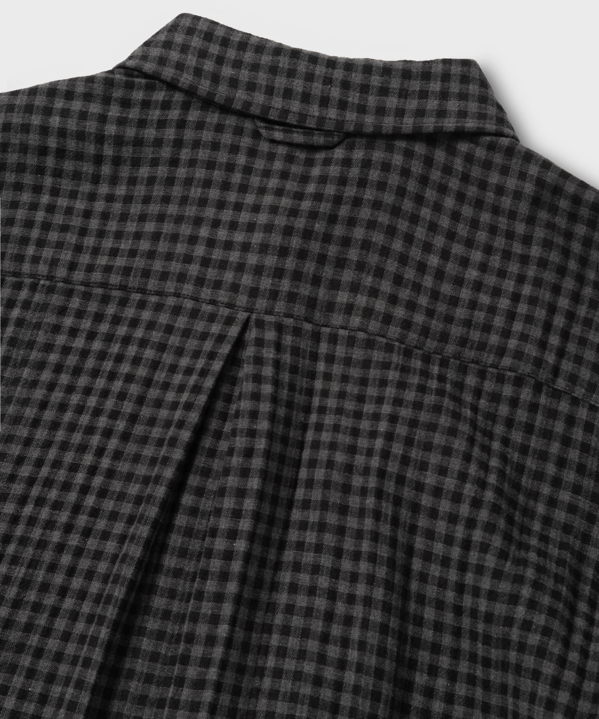 넌블랭크(NONBLANK) 깅엄 체크 셔츠_GREY