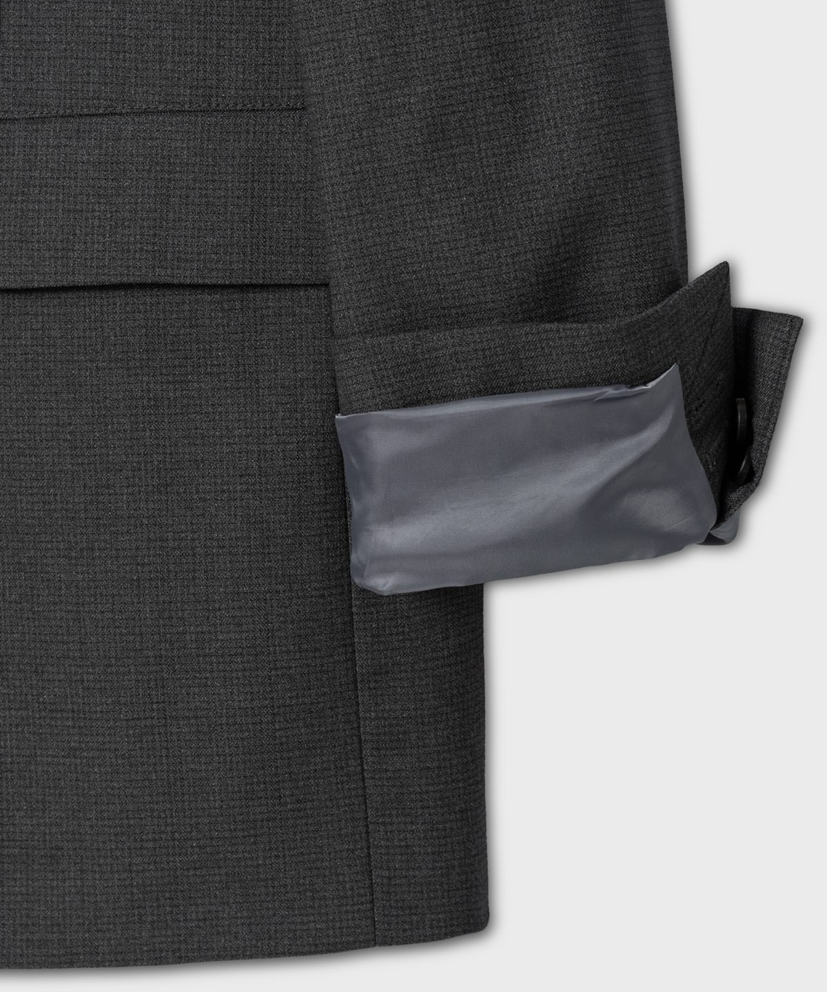 넌블랭크(NONBLANK) 루즈 핏 자켓_CHARCOAL GREY