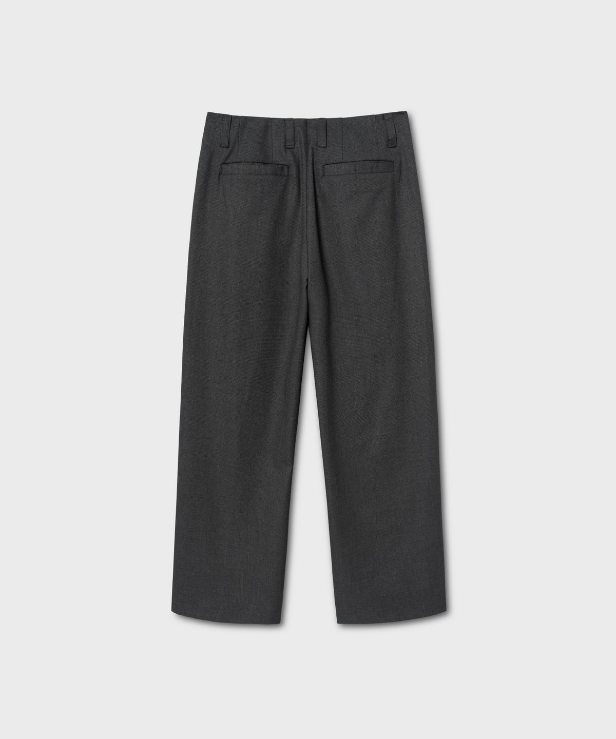 넌블랭크(NONBLANK) 루즈 핏 팬츠_CHARCOAL GREY