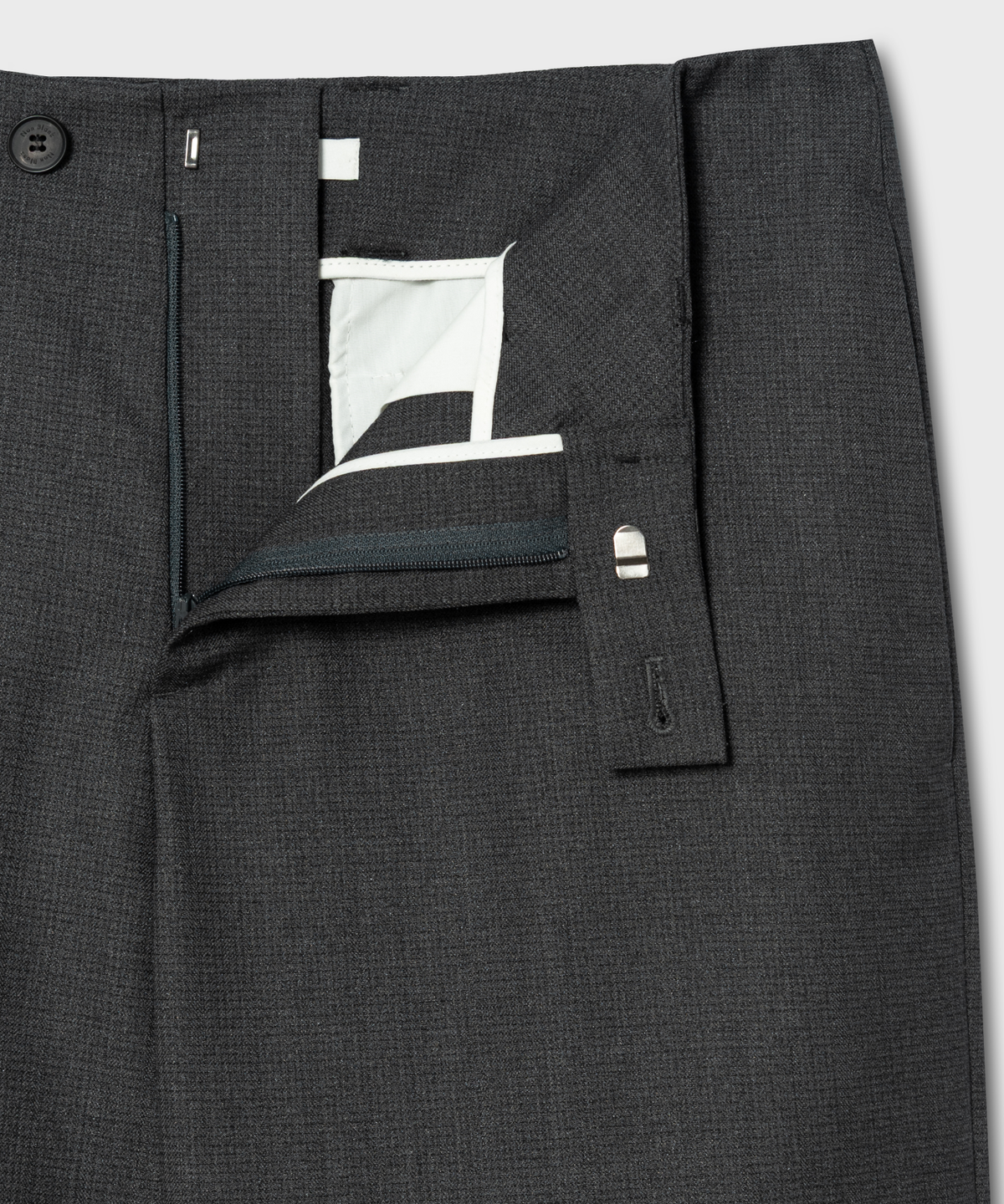 넌블랭크(NONBLANK) 루즈 핏 팬츠_CHARCOAL GREY