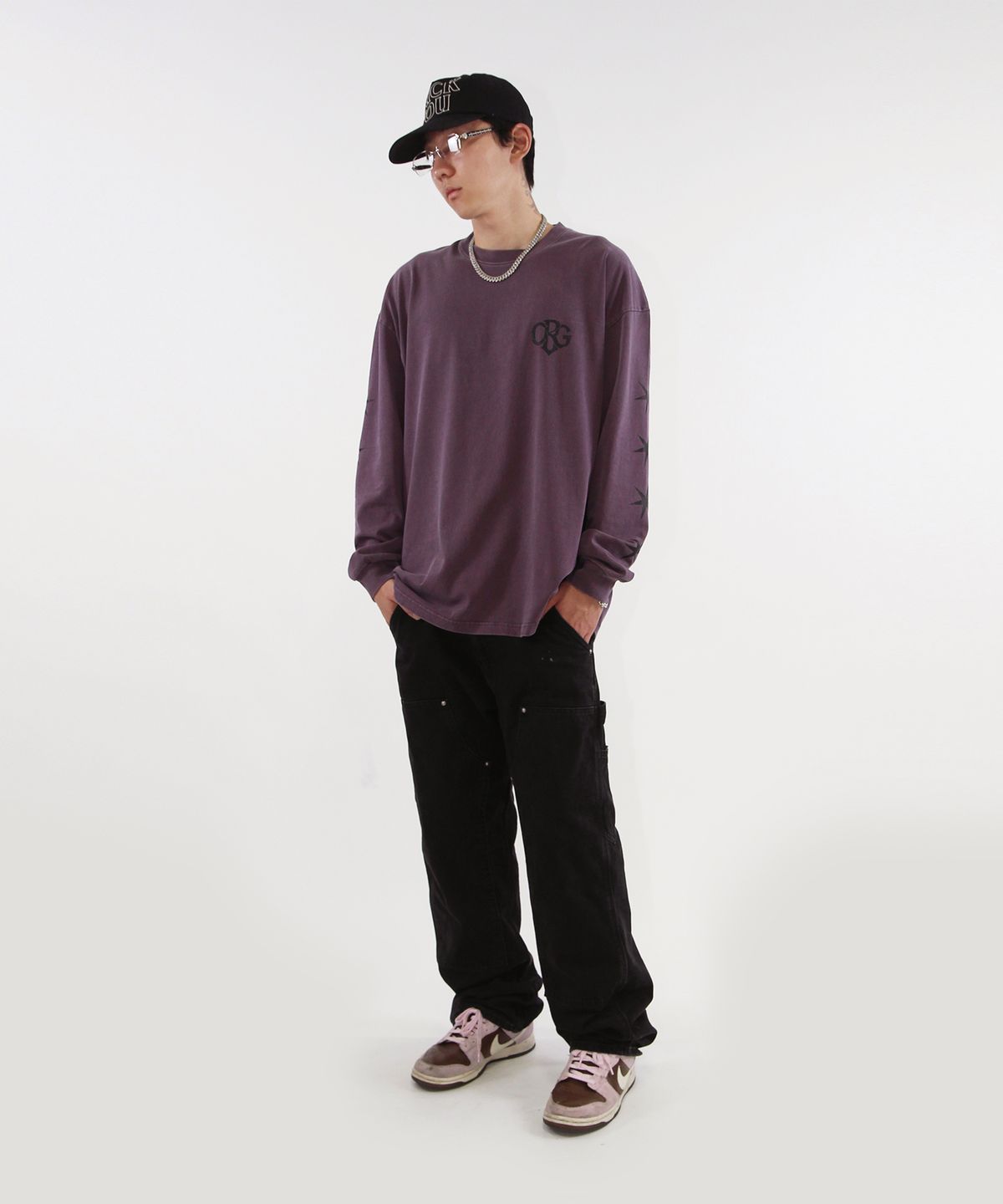 크리건(CRIGUN) Stellar Pigment LS Max Over Fit PURPLE