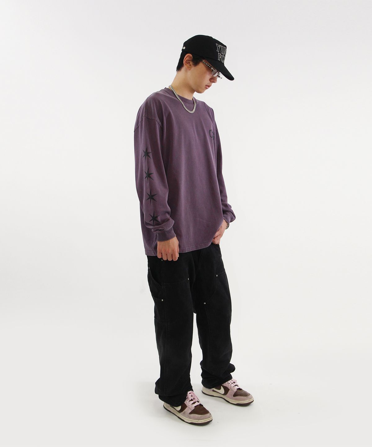 크리건(CRIGUN) Stellar Pigment LS Max Over Fit PURPLE