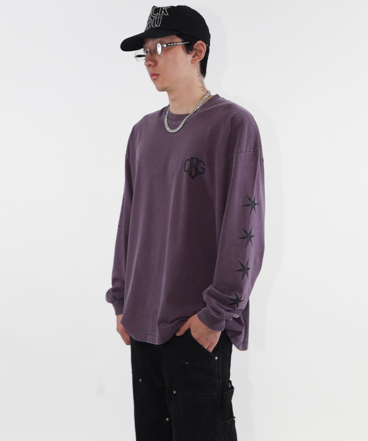 크리건(CRIGUN) Stellar Pigment LS Max Over Fit PURPLE