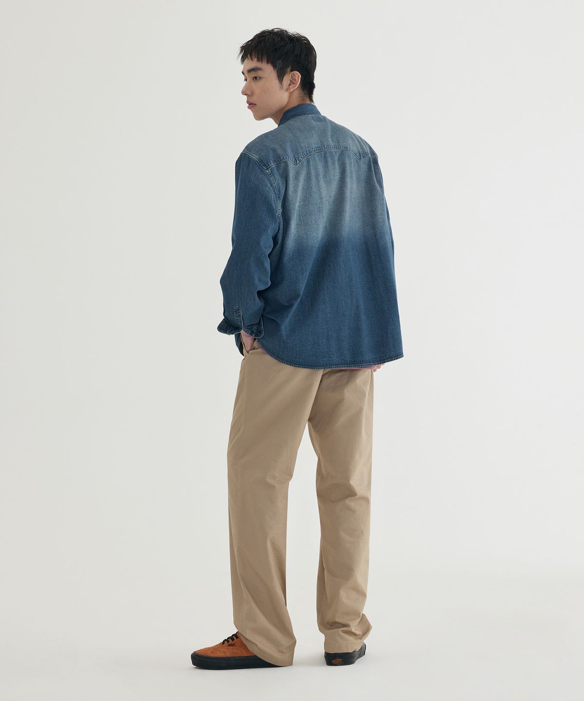 커버낫(COVERNAT) 데님 웨스턴 셔츠 Blue