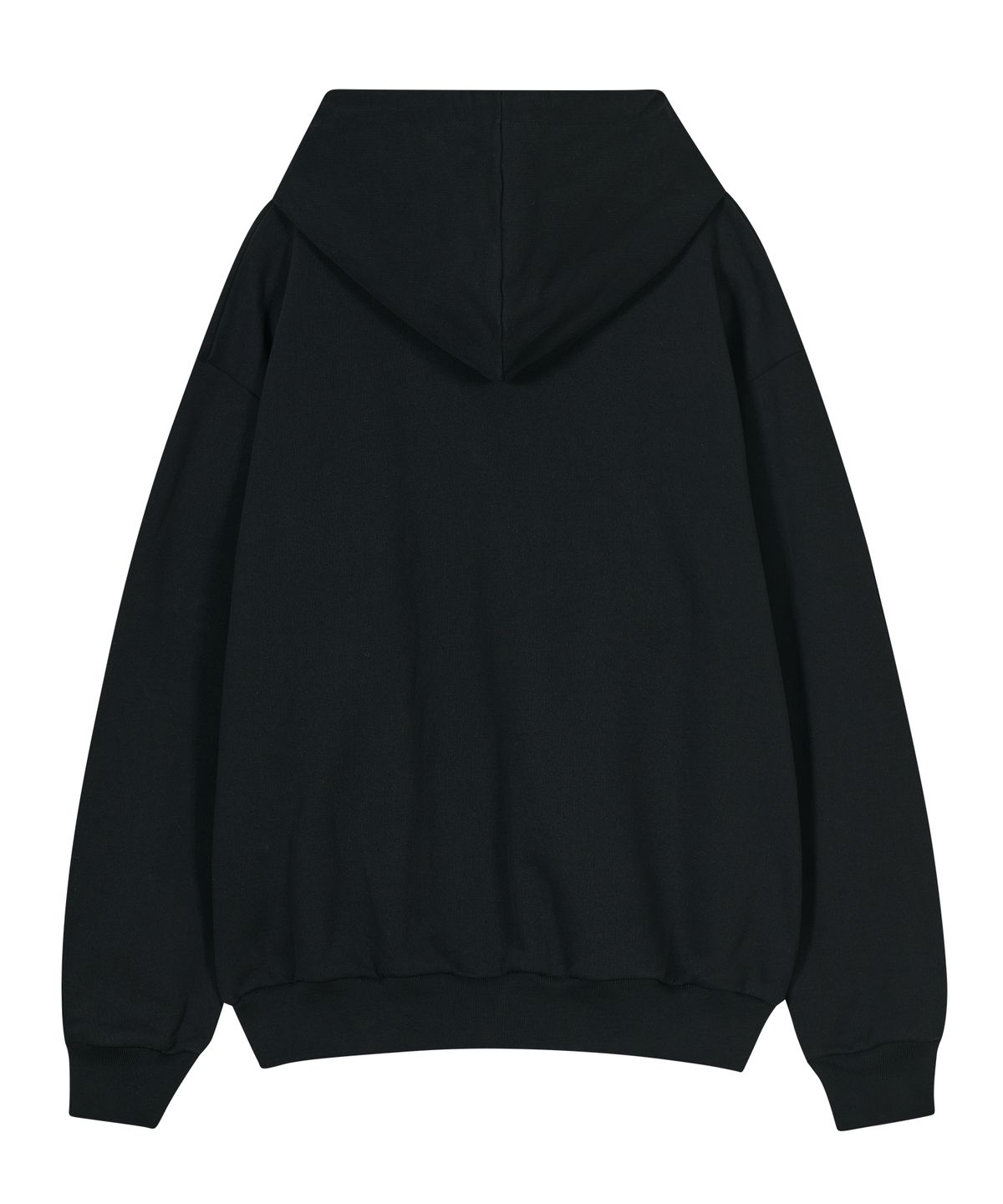 타입서비스(TYPESERVICE) Flower Appliqué Zip Hoodie [Black]