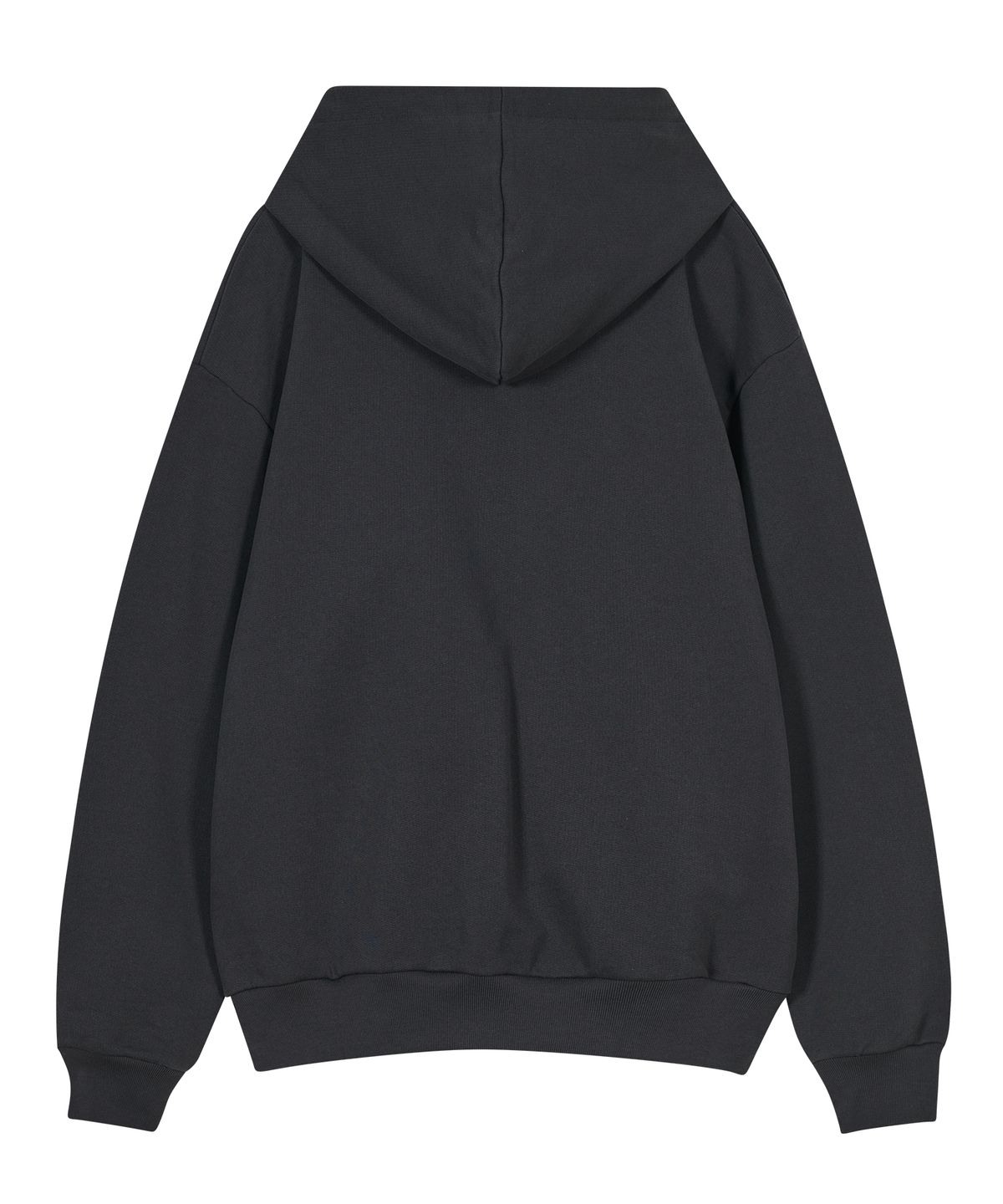 타입서비스(TYPESERVICE) Flower Appliqué Zip Hoodie [Charcoal]
