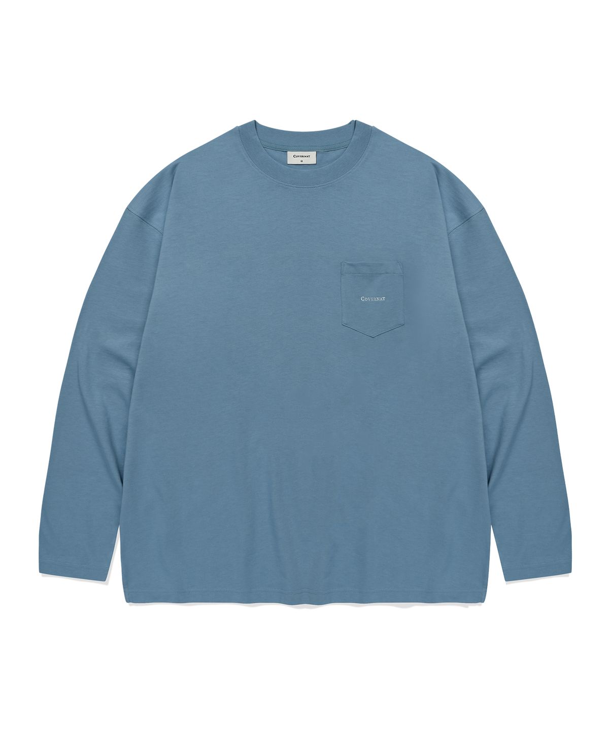 커버낫(COVERNAT) 베이직 포켓 롱슬리브 Dusty Blue