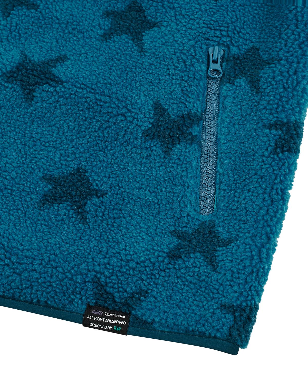 타입서비스(TYPESERVICE) Star Fleece Jacket [Blue]