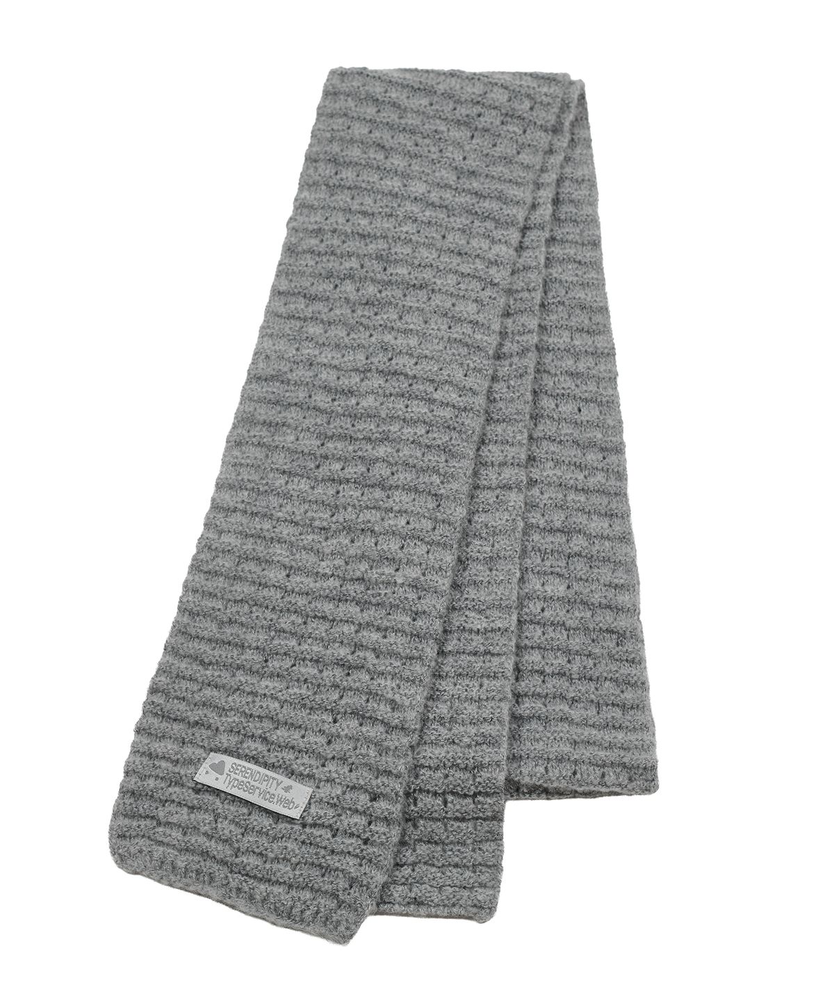 타입서비스(TYPESERVICE) Textured Clean Scarf [Gray]