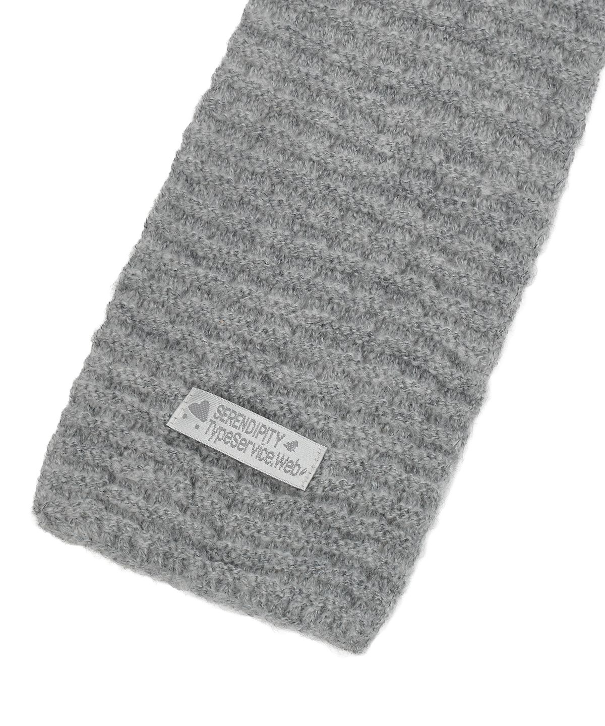 타입서비스(TYPESERVICE) Textured Clean Scarf [Gray]