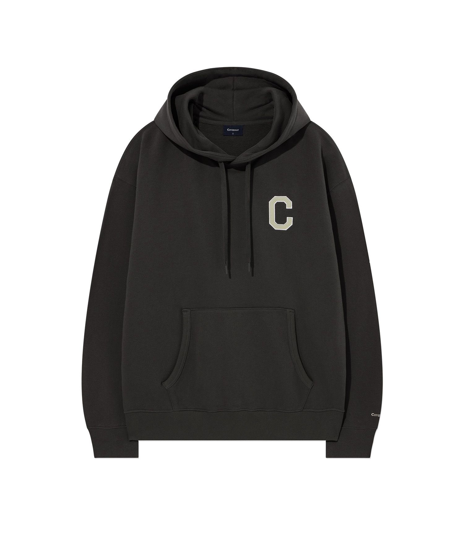 MUSINSA | COVERNAT C Logo Hoodie Charcoal