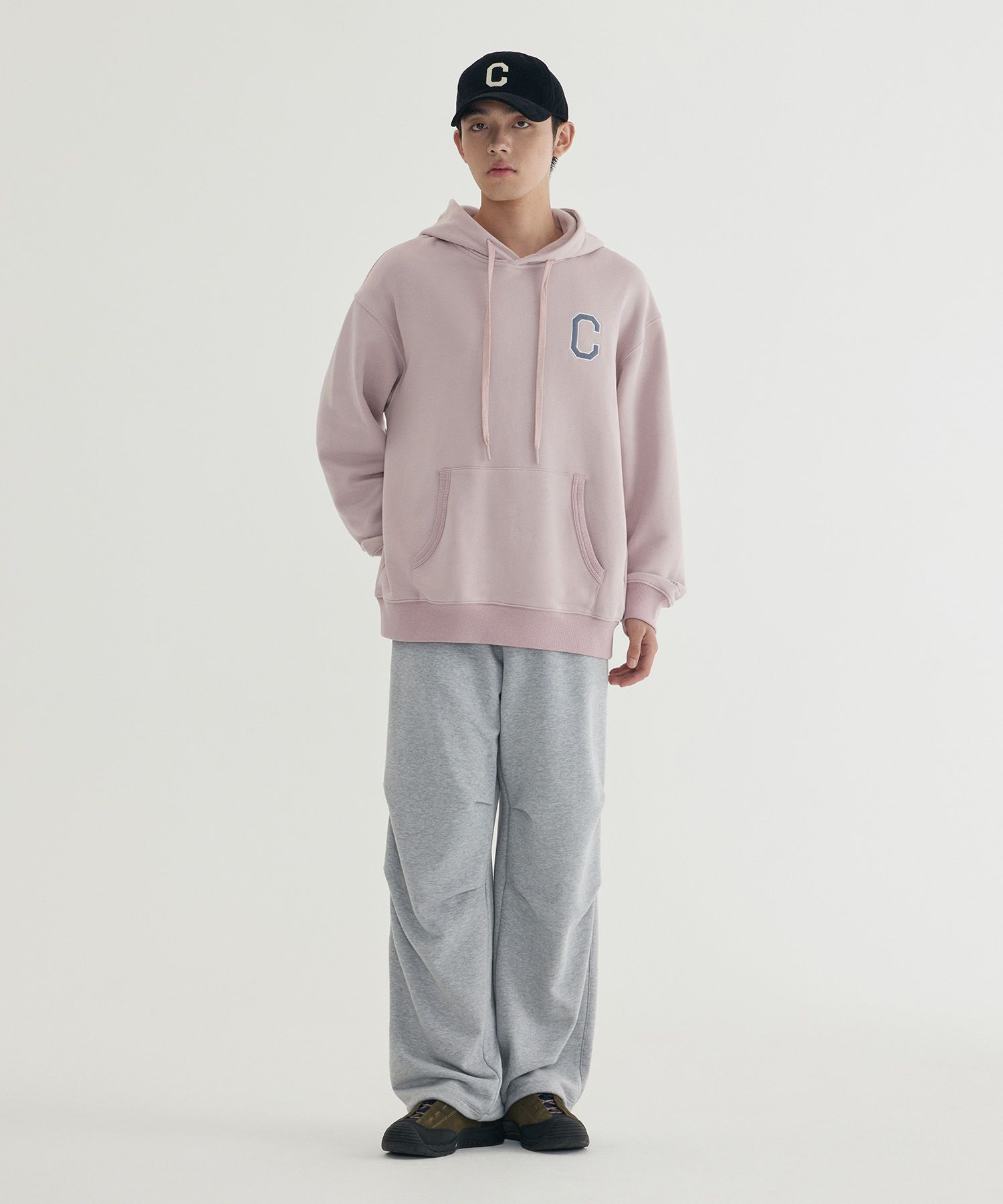 MUSINSA | COVERNAT C Logo Hoodie Black