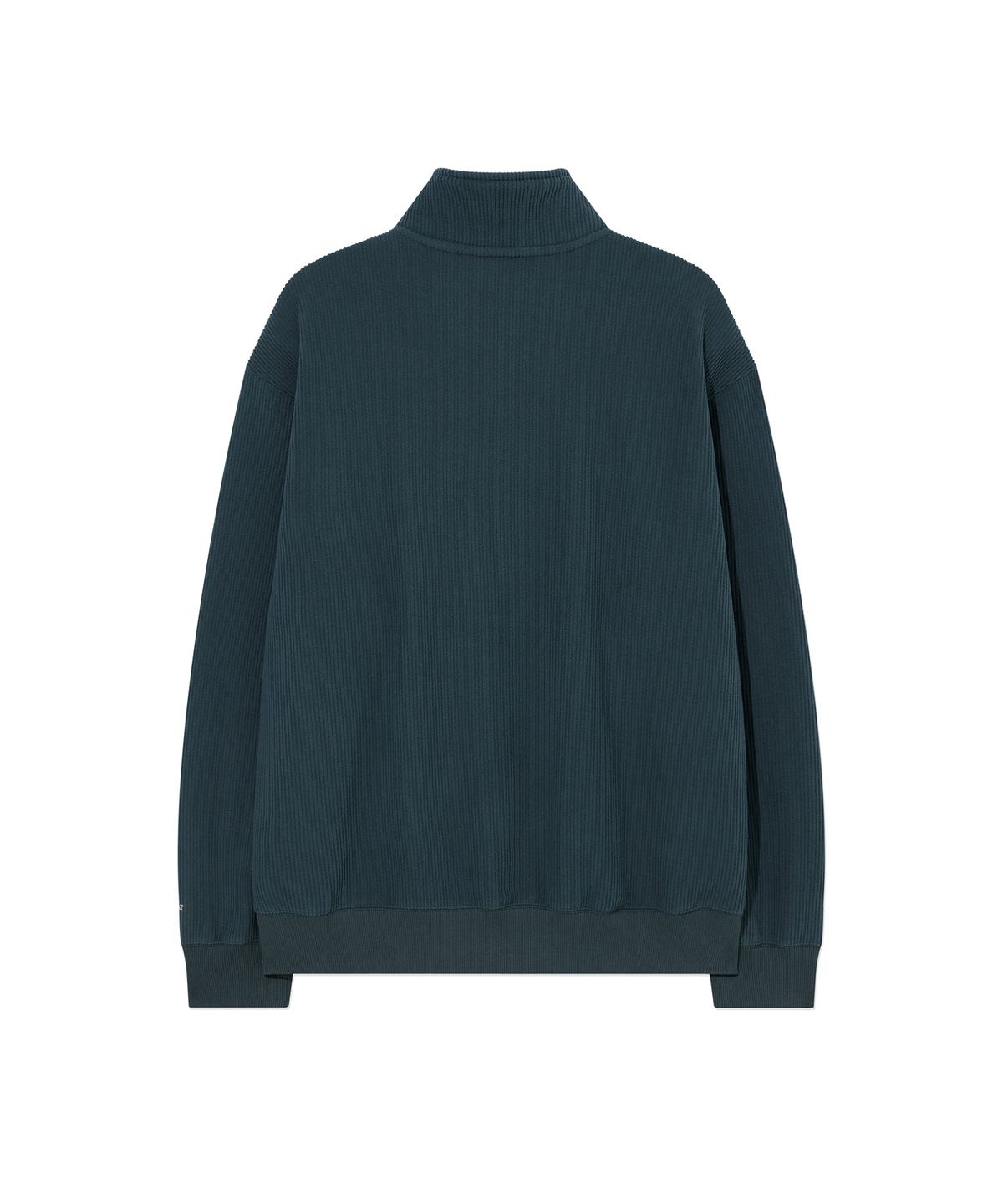 커버낫(COVERNAT) 스몰 C 로고 코듀로이 하프집업 Teal Blue
