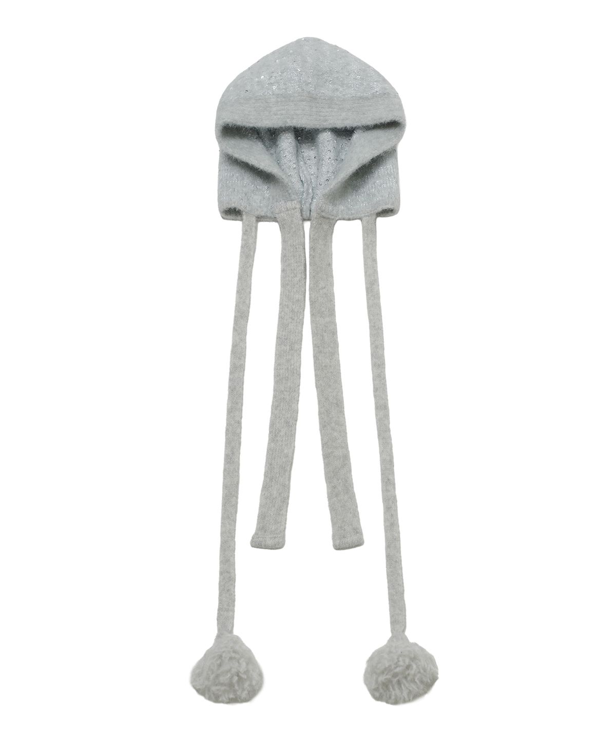 타입서비스(TYPESERVICE) Fluffy Sequin Strap Hat [Light Gray]