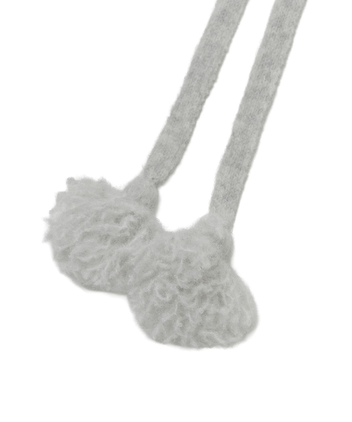 타입서비스(TYPESERVICE) Fluffy Sequin Strap Hat [Light Gray]