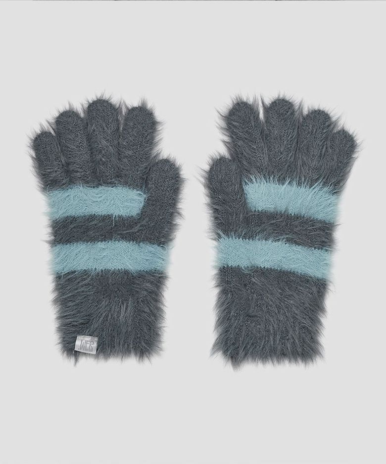Fuzzy Touch Gloves [Gray]