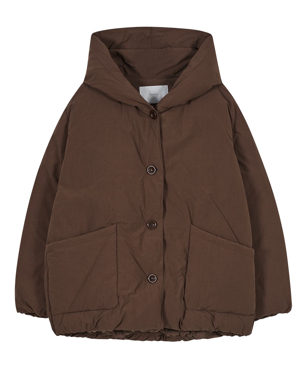 타입서비스(TYPESERVICE) Cotton Hooded Puffer Jacket [Brown]