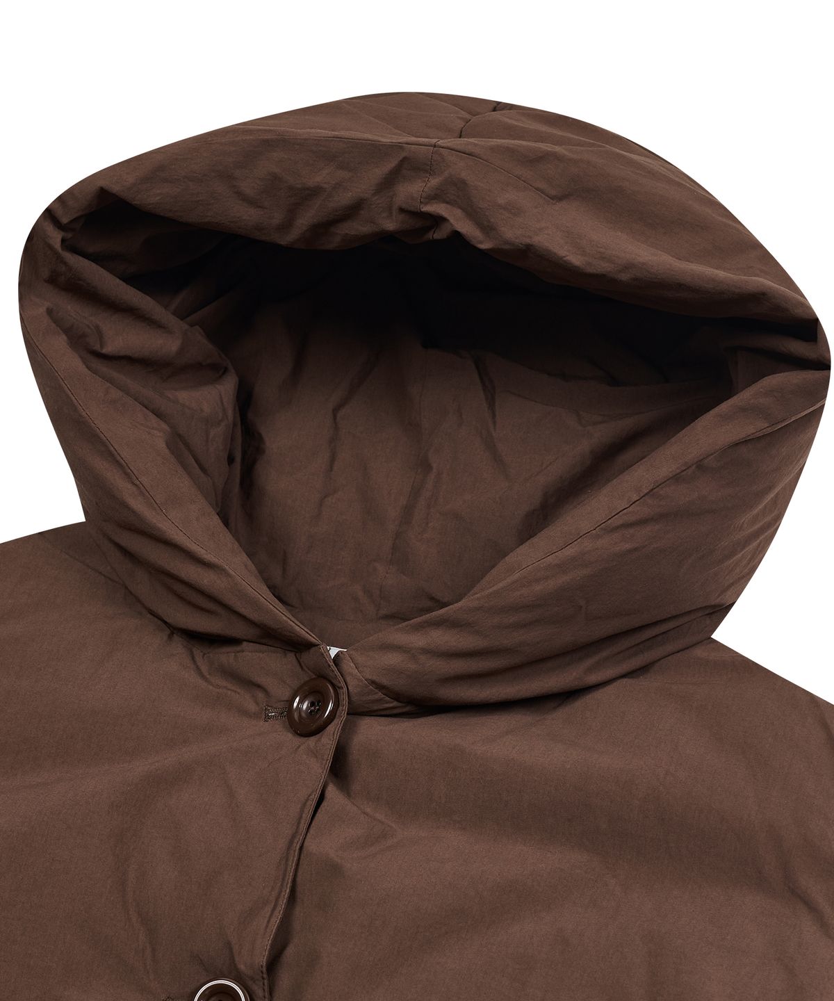 타입서비스(TYPESERVICE) Cotton Hooded Puffer Jacket [Brown]