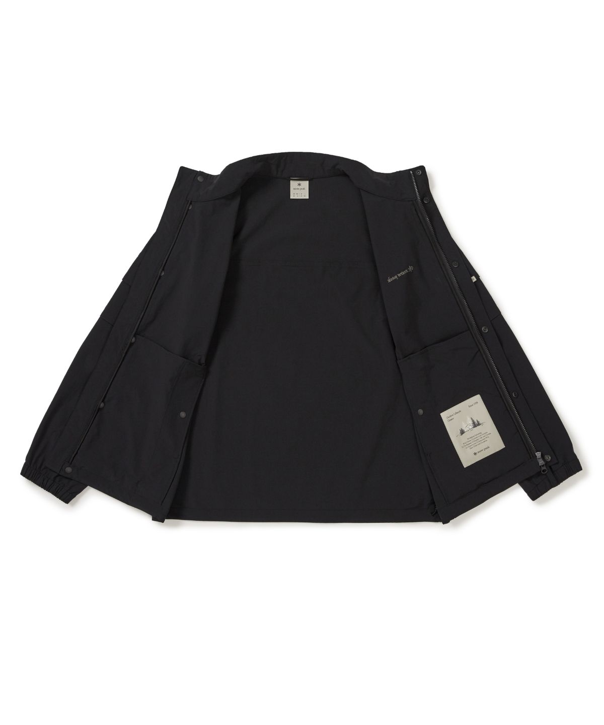 스노우피크 어패럴(SNOWPEAK APPAREL) 루트 스탠드넥 바람막이 (S25FMRWB68) Black