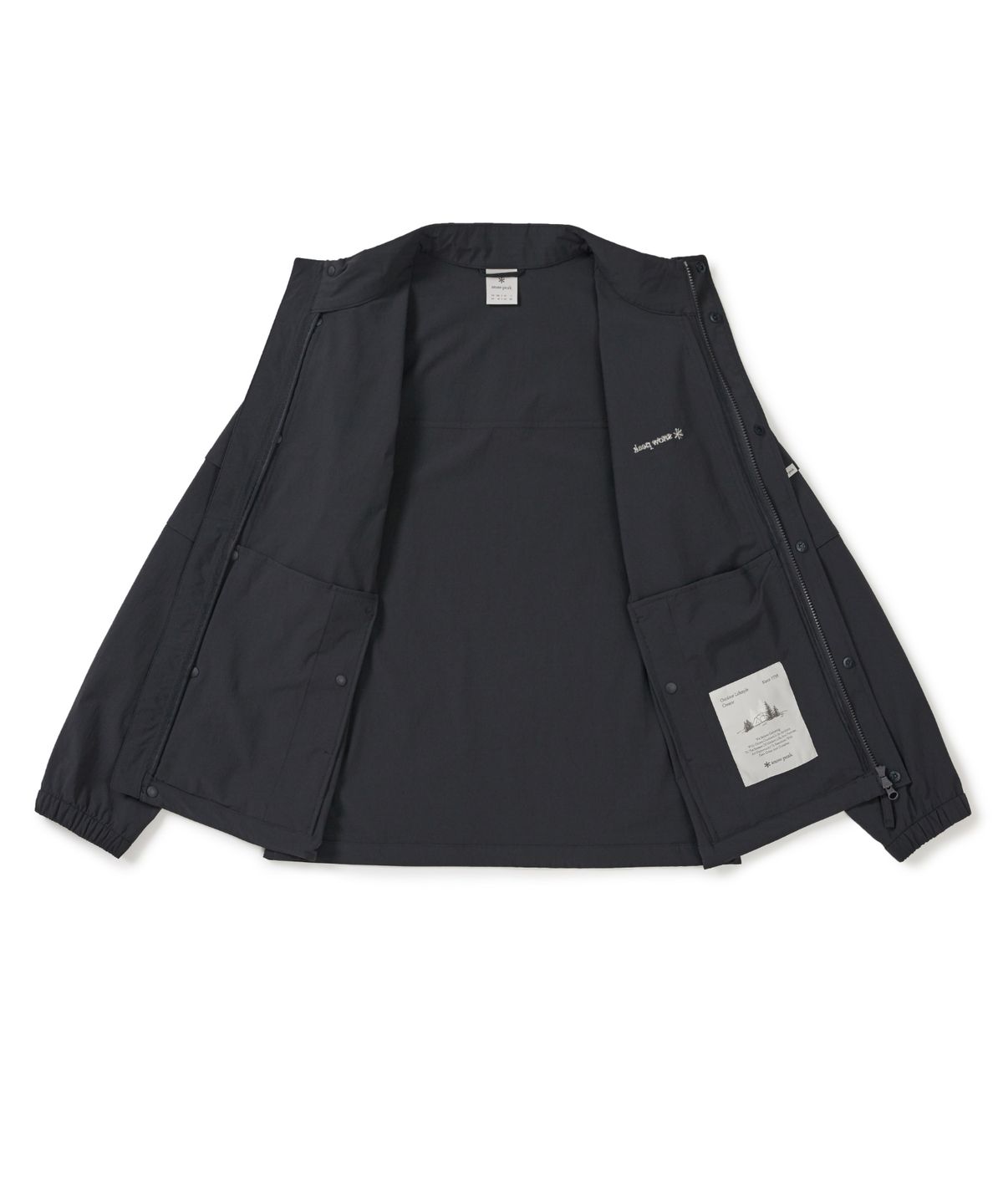 스노우피크 어패럴(SNOWPEAK APPAREL) 루트 스탠드넥 바람막이 (S25FMRWB68) Dark Navy