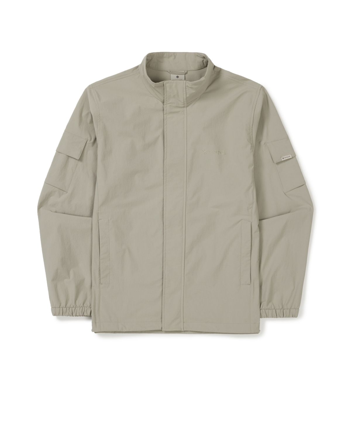 스노우피크 어패럴(SNOWPEAK APPAREL) 루트 스탠드넥 바람막이 (S25FMRWB68) Beige Gray