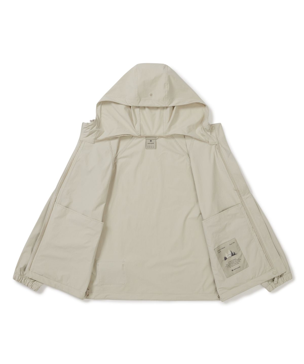 스노우피크 어패럴(SNOWPEAK APPAREL) 루트 여성 바람막이 (S25FWRWB69) Light Beige