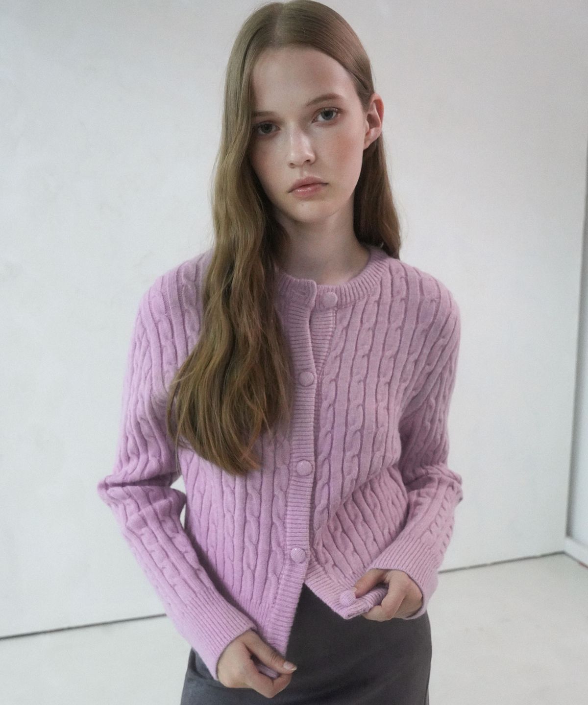 비바셔스(VIVACIOUS) Round Crop Twist Cardigan - 5COL