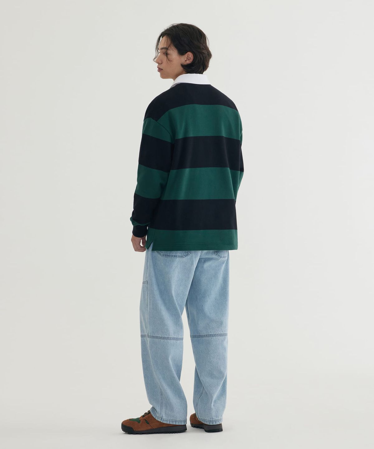 커버낫(COVERNAT) 스몰 C 로고 럭비 맨투맨 Green