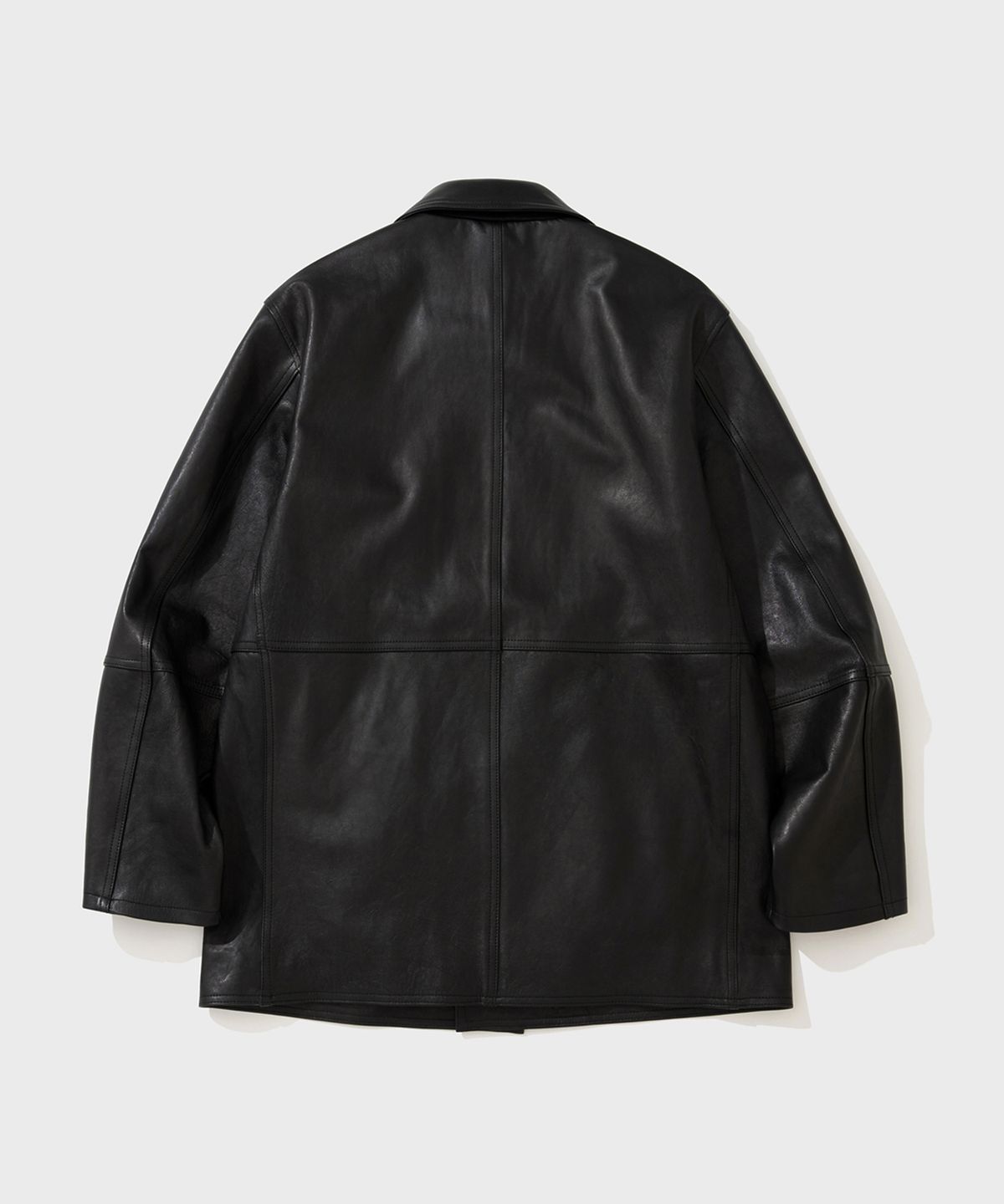 셔터(SHIRTER) LC LEATHER CAR COAT (BLACK)