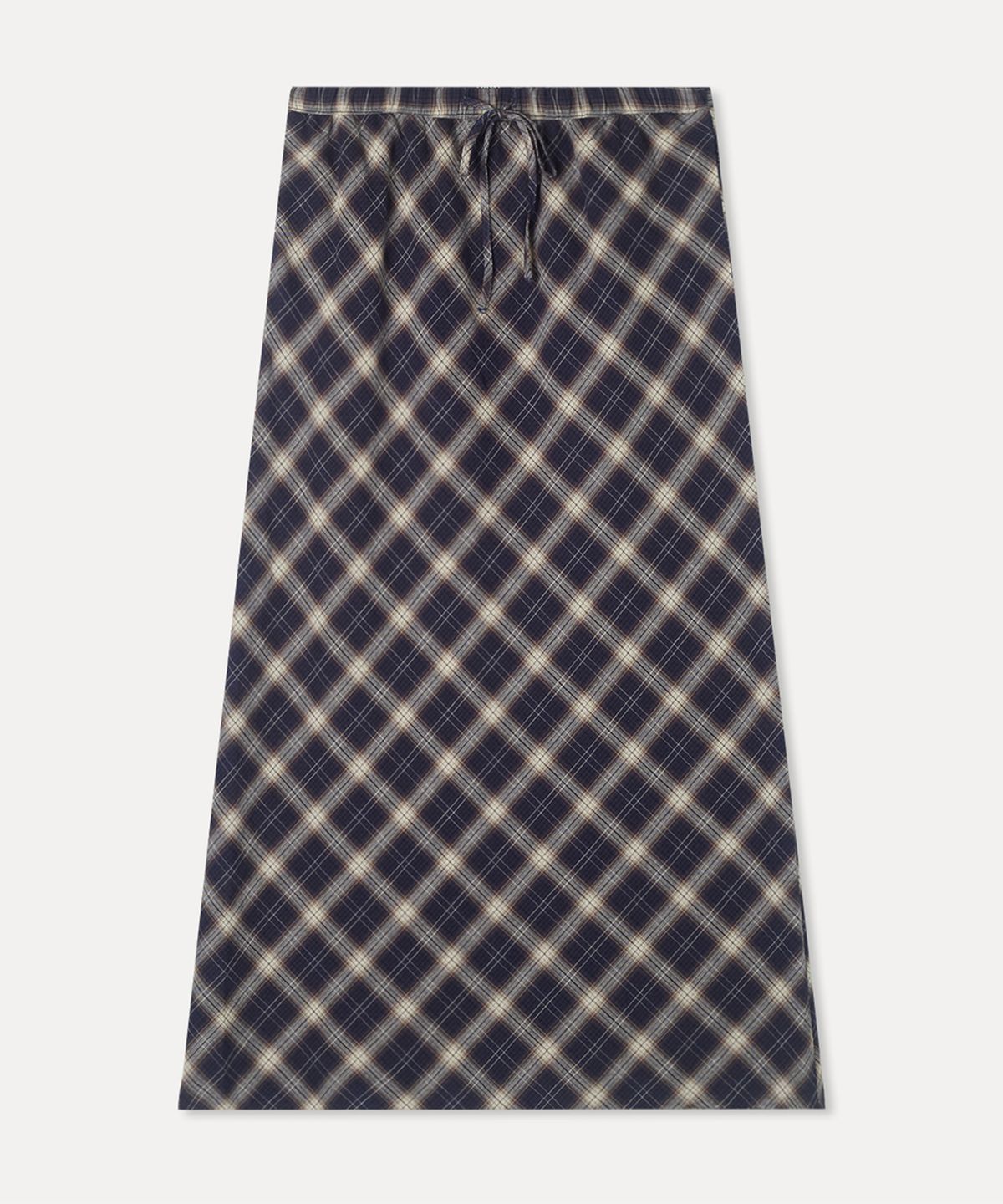 미쏘(MIXXO) 체크 A라인 롱 스커트_MIWWHF914C