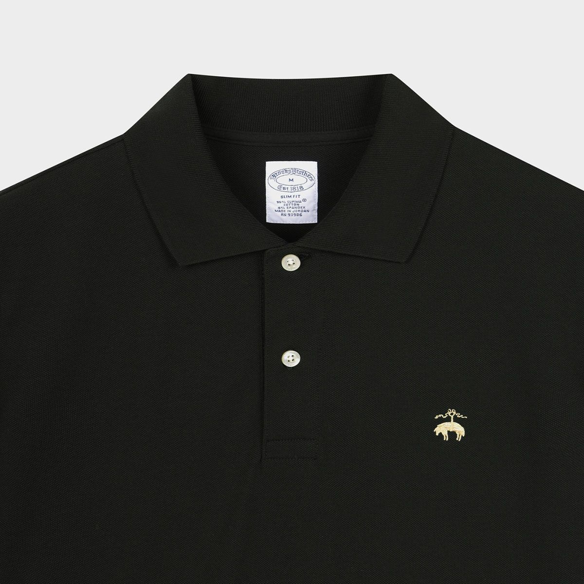 브룩스 브라더스(BROOKS BROTHERS) 수피마 피케 폴로 셔츠 (블랙브라운) (BBNTMM4369)