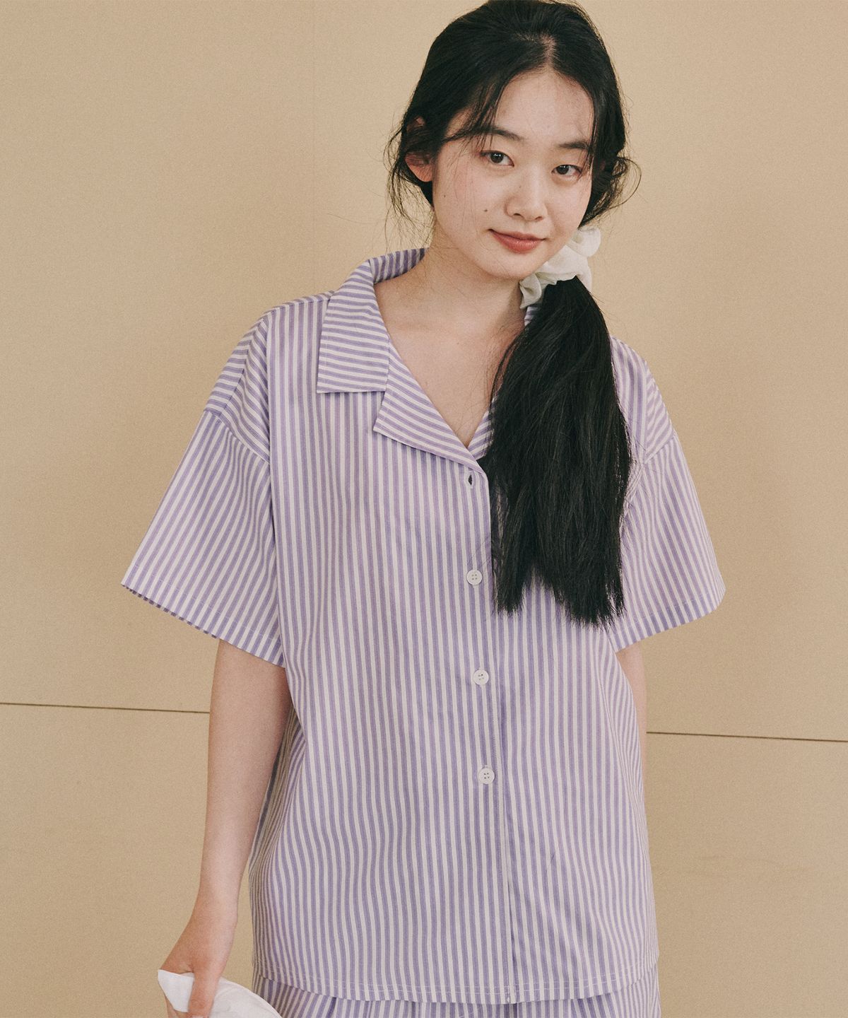 오끼뜨(OGGITT) (uni)레지던스 솔티 스트라이프 파자마 라벤더