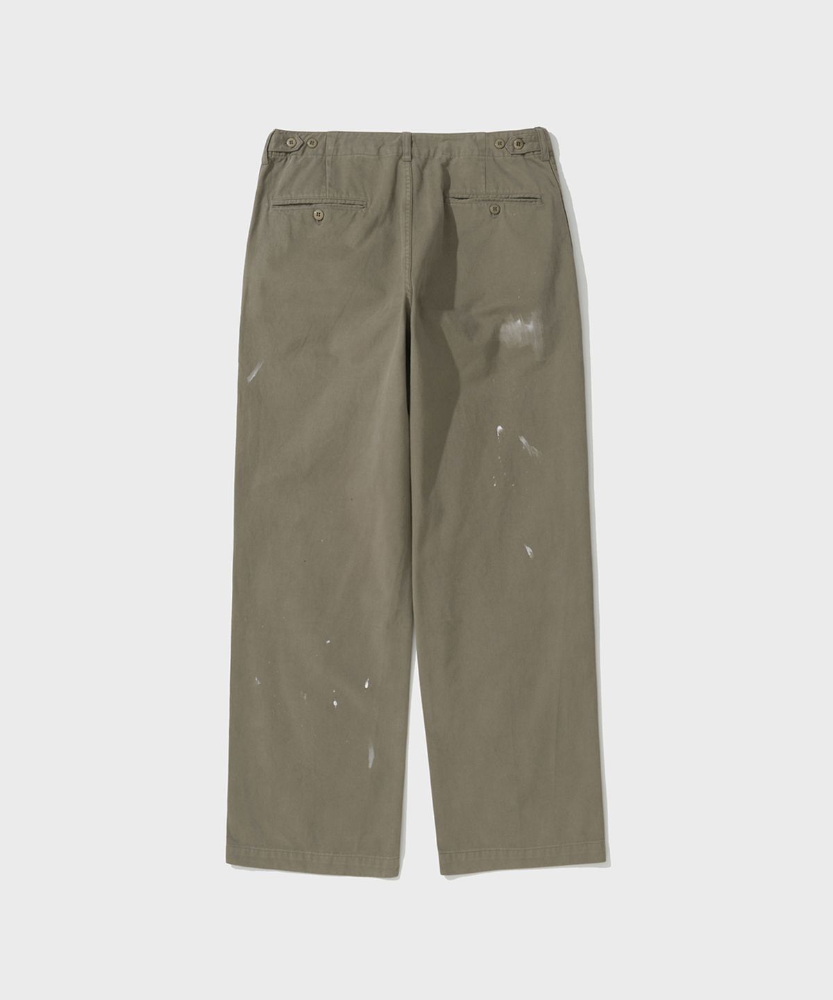 셔터(SHIRTER) MOSS DRILL HAND-PAINTED CHINO PANTS (BEIGE)