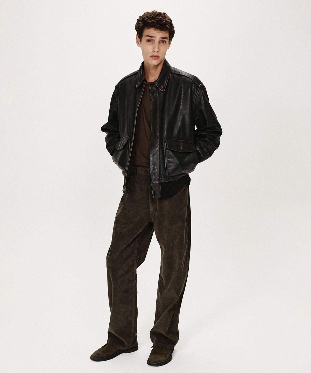 셔터(SHIRTER) 5P CORDUROY PANTS (BROWN)