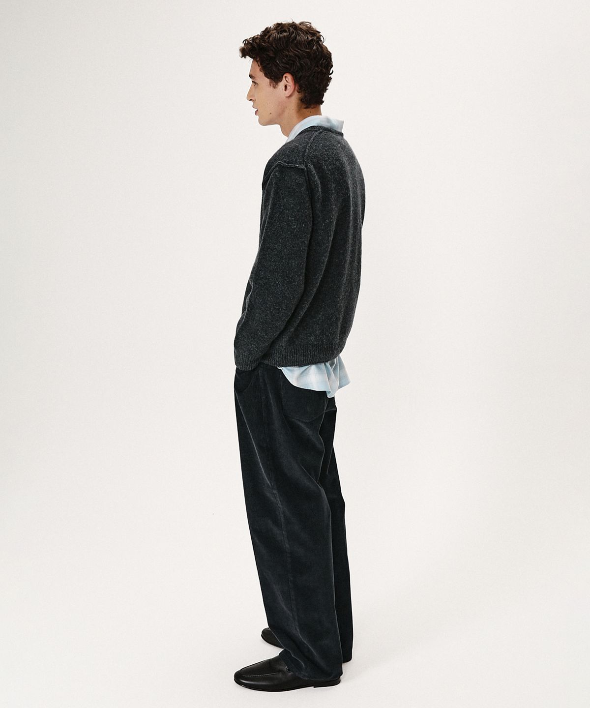 셔터(SHIRTER) 5P CORDUROY PANTS (CHARCOAL)