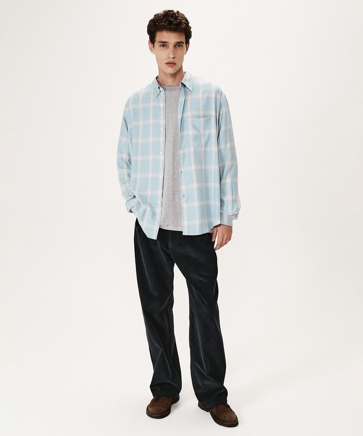 셔터(SHIRTER) 5P CORDUROY PANTS (CHARCOAL)