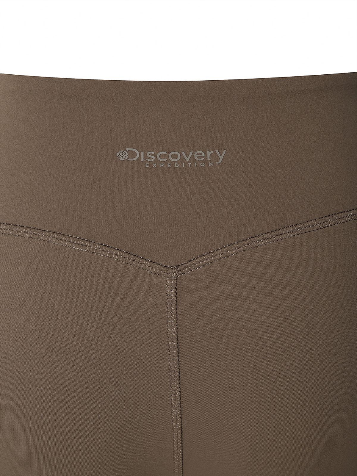 디스커버리 익스페디션(DISCOVERY EXPEDITION) 여성 우븐 하이브리드 포켓 기모 레깅스 (D/BROWN)