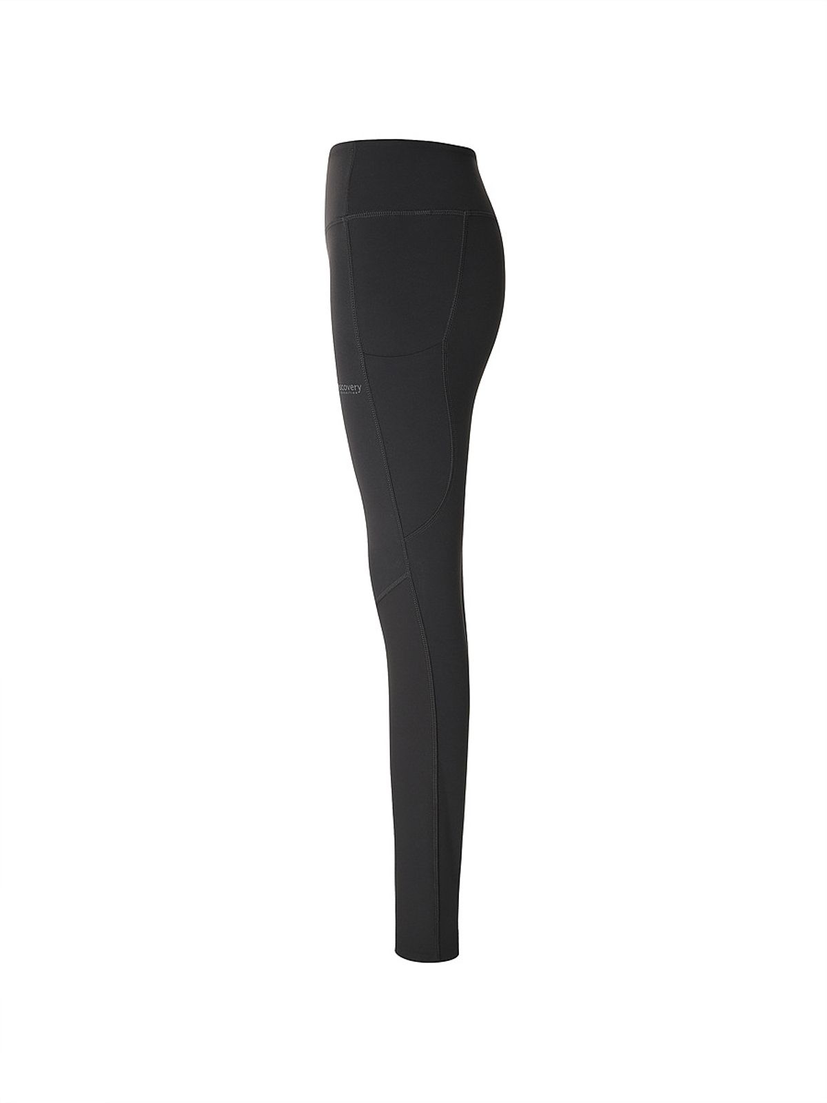 디스커버리 익스페디션(DISCOVERY EXPEDITION) 여성 우븐 하이브리드 포켓 기모 레깅스 (BLACK)