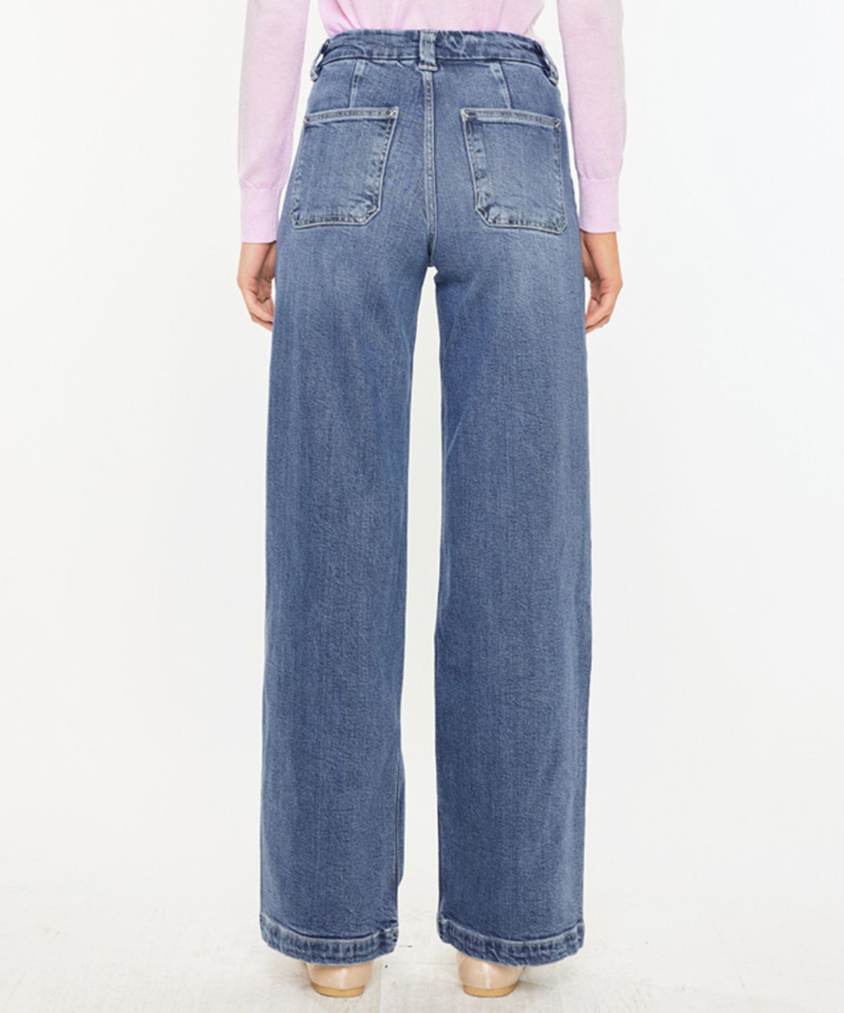 캔캔(KANCAN) 하이웨이스트 와이드 데님 아스트라