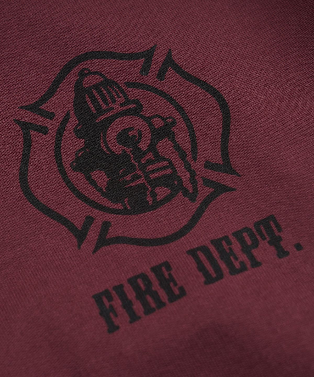 프리즘웍스(FRIZMWORKS) FIRE DEPT L/S TEE _ BURGUNDY